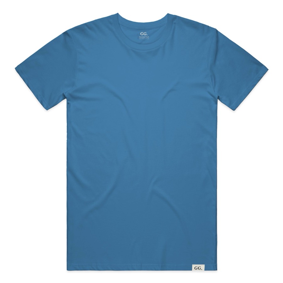 The Tee in Arctic Blue, front