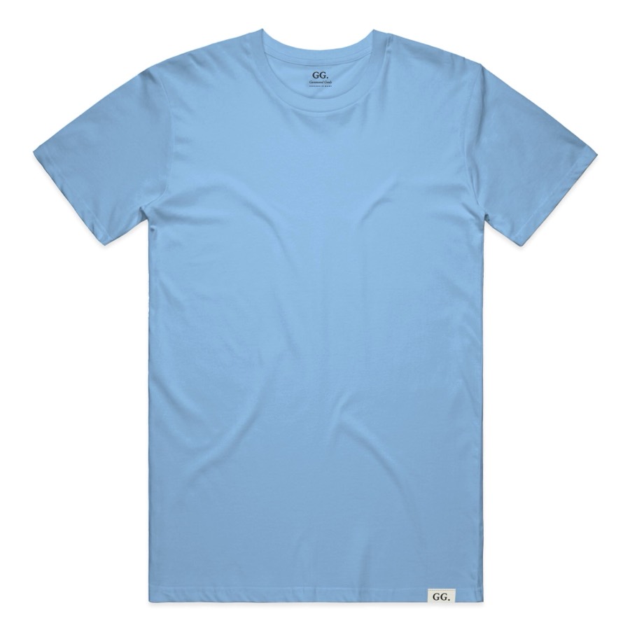 The Tee in Carolina Blue, front