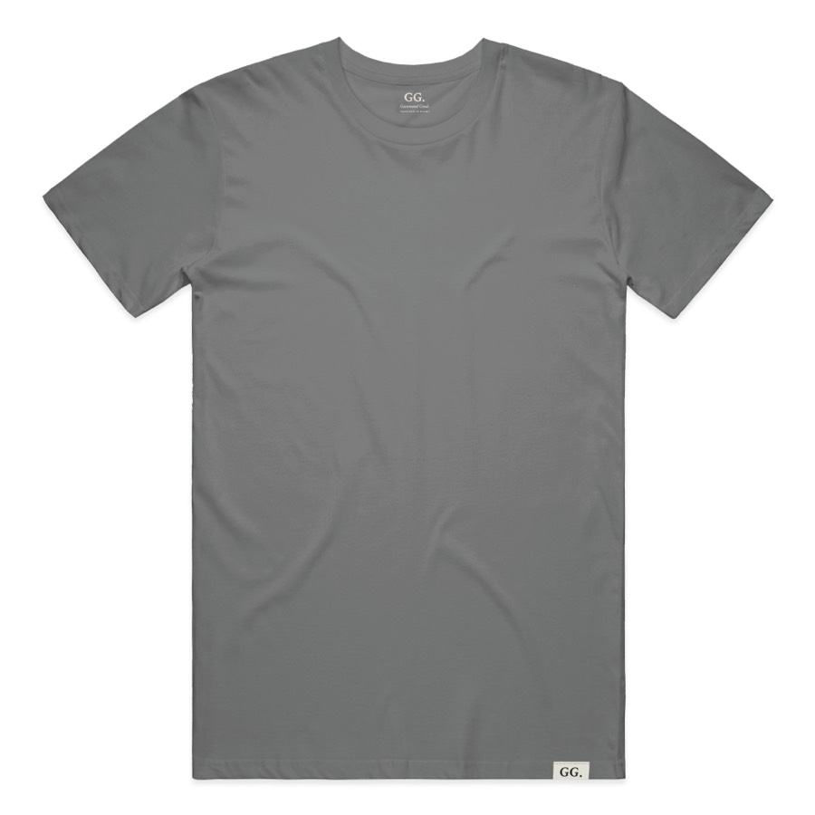 The Tee in Charcoal, front