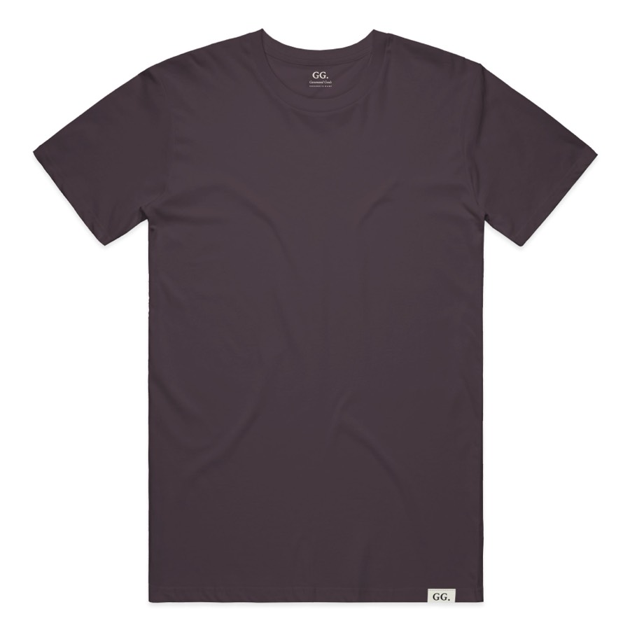 The Tee in Plum, front